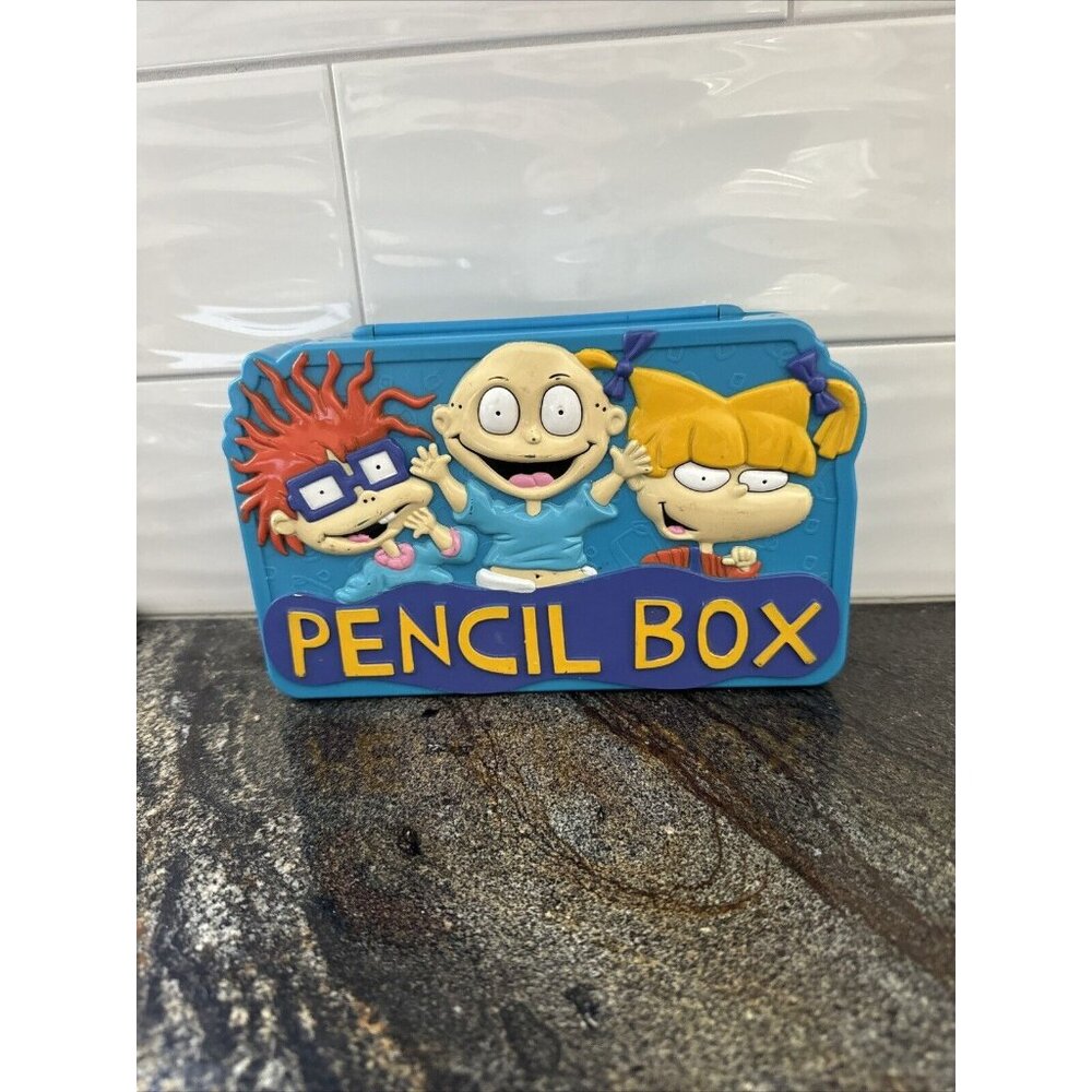 Rugrats Vintage 3D Pencil Box - Viacom International - 1998 - Nickelodeon- Retro